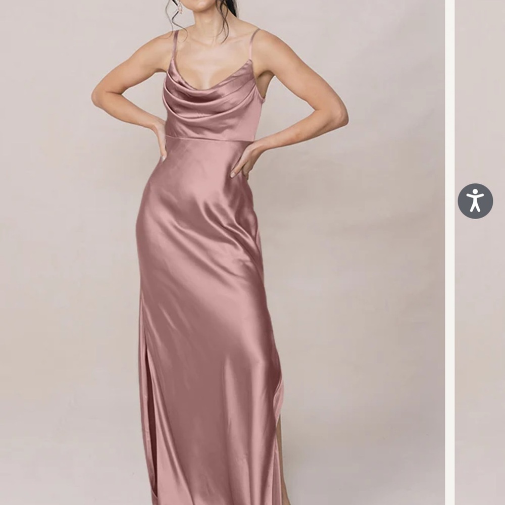 revelry skye rose quartz dress, size 0